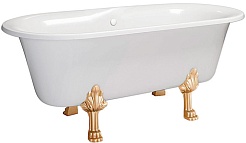 Фэма Ванна из литьевого мрамора Феррара (ножки бронза) – фотография-1