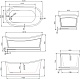 BelBagno Акриловая ванна BB32-MATT 168x90 – картинка-6