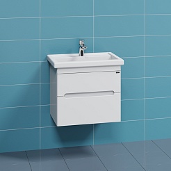 СанТа Мебель для ванной Лондон 60 подвесная белая – фотография-5