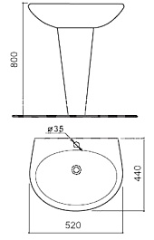 Pasenni Пьедестал для раковины 5331011 Nord – фотография-2