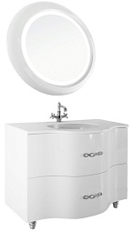 Водолей Мебель для ванной Ариадна 106 Белая, Бернарди – фотография-1