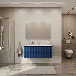 Cezares Тумба с раковиной Duet-N 120 подвесная CZR-8073-120 sapfiro – фотография-6