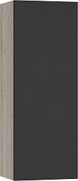 Misty Шкаф подвесной Поло 30 антрацит/дуб галифакс белый – фотография-1
