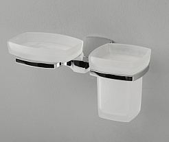 WasserKRAFT Держатель стакана и мыльницы "Wern K-2526" – фотография-3