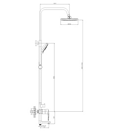 Rossinka Душевая стойка T40-46 – фотография-2