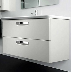 Roca Мебель для ванной Gap 80 белый глянец, зеркало – фотография-6