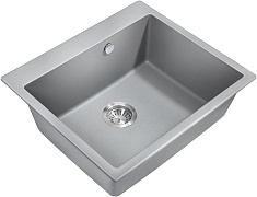 Milacio Мойка кухонная Murcia 60 Cuarzo серая металлик