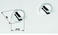 Bemeta Держатель для полочки Omega 104102112 – фотография-2