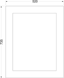 Mixline Зеркало Люкс Ладья 52 с рисунком Бостон – фотография-2