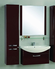 Акватон Мебель для ванной "Ария 80" коричневая – фотография-1