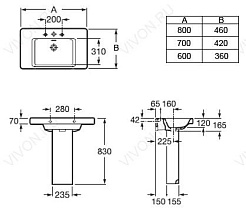 Roca Пьедестал для раковины Khroma 337650000 – фотография-4