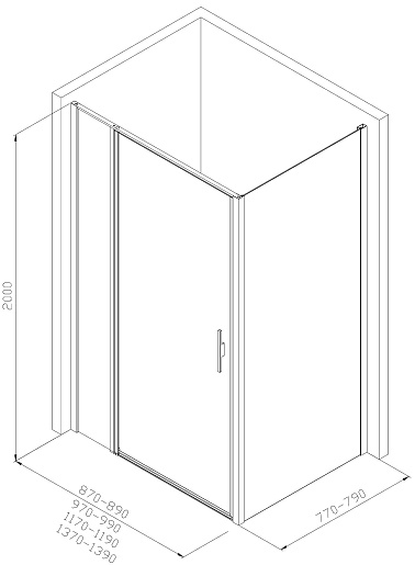 Allen Brau Душевой уголок Priority 120x80 3.31031.00/3.31040.00 хром – картинка-7
