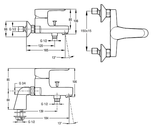 Jacob Delafon Смеситель July E16031-4-CP – фотография-2
