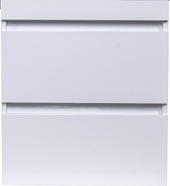 Style Line Тумба под раковину Даллас 115 Люкс Plus 2 ящика подвесная белая – фотография-1