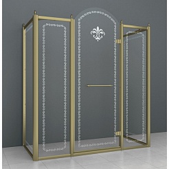 Cezares Душевой уголок RETRO-A-AH-14-150/90-CP-Br-R – фотография-1