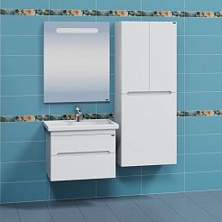 СанТа Мебель для ванной Лондон 70 подвесная белая – фотография-2