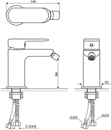 Excellent Смеситель Calm для биде – фотография-3