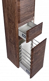 Style Line Пенал Атлантика 35 с корзиной, Люкс старое дерево, PLUS – фотография-7