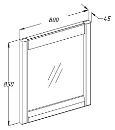 Opadiris Мебель для ванной "Лаварро 80" венге – фотография-3