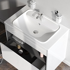 Am.Pm Мебель для ванной Func 80 подвесная белая глянцевая – фотография-6