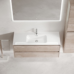 Sancos Мебель для ванной Libra 120 дуб галифакс натуральный – фотография-7