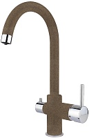 Florentina Смеситель FL-06 коричневый для кухонной мойки