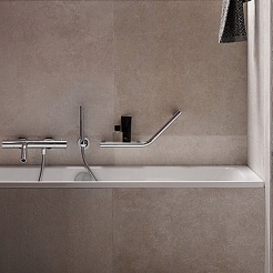 Keuco Поручень Plan 14909 R хром, белый – фотография-2