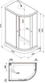 Triton Душевая кабина Риф А 120x80 L – фотография-6