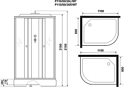 Niagara Душевая кабина Promo P110/80/26L/MT – фотография-11
