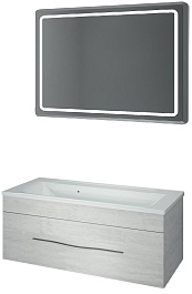 Какса-а Мебель для ванной Кристалл 120 белая – фотография-1