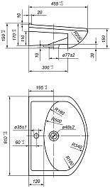 Mixline Мебельная раковина Арго 60 белая – фотография-2