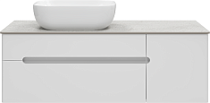 Misty Тумба под раковину Роял 120 подвесная белая матовая