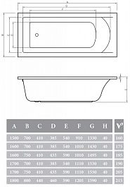 Alpen Акриловая ванна Alaska 170х70 – фотография-3