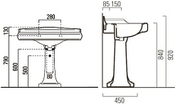 GSI Пьедестал для раковины Old Antea 567011 – фотография-2