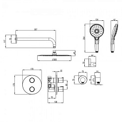 Lemark Душевая система Yeti LM7829C – фотография-2