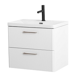 BelBagno Тумба с раковиной Due 60 подвесная Bianco Lucido – фотография-1