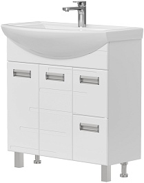 Volna Тумба с раковиной Joli 80.2D.2Y белая – фотография-1