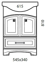 Aqualife Design Мебель для ванной "Честер 60"  – фотография-3