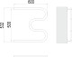 Terminus Полотенцесушитель водяной М-образный 32 500x600 хром – картинка-6