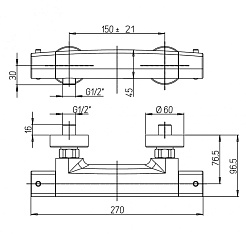 Paini Смеситель для душа Nove 09CR511TH хром – фотография-3
