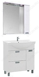 Aquanet Тумба с раковиной "Сити 80" белая (173128) – фотография-2