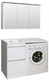 Runo Мебель для ванной Орион 105 R белая – фотография-1