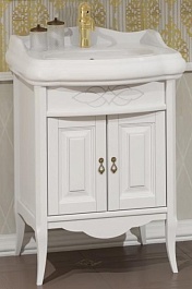 Opadiris Тумба с раковиной Лоренцо 60 белая – фотография-1