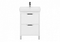 Aquanet Комплект мебели Гретта 60 new 2 ящика, белый – фотография-9