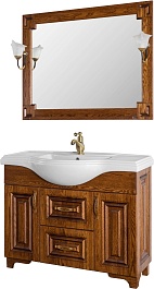 Водолей Мебель для ванной Дубэлла 105 орех – фотография-1