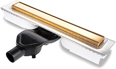 BERGES Wasserhaus Душевой лоток B1 Keramik 600 092117 золото глянец