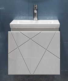 Vigo Мебель для ванной Geometry 500-0-1 подвесная белая – фотография-6