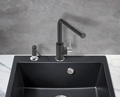 Milacio Смеситель для кухни Ultra MCU.555.MB черный матовый – фотография-4