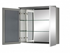 De Aqua Мебель для ванной Ариетта 90, зеркало-шкаф Алюминиум – фотография-14