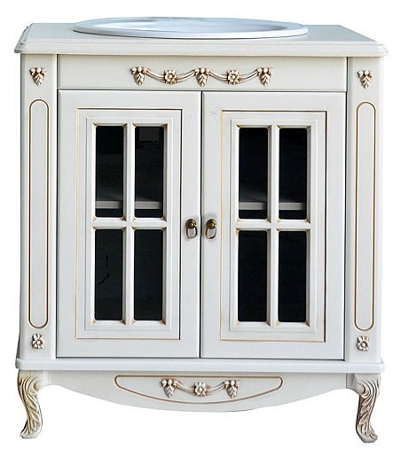 Атолл Мебель для ванной "Верона 85" дорато витрина – фотография-6